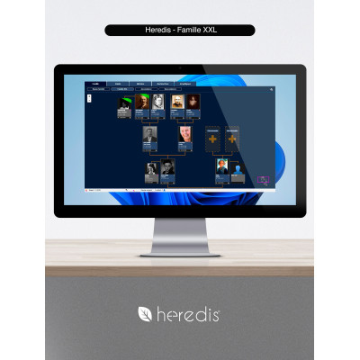 Coffret Heredis Pro Windows & Mac : Généalogie