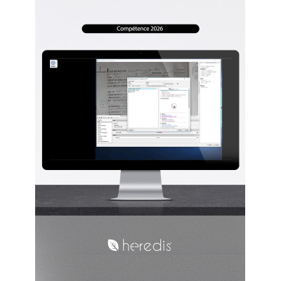 Coffret Mise à jour Heredis 2026 pour Windows